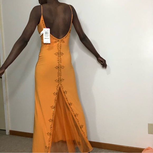 MORGAN & Co | Prom Jersey Dress beaded Size 1/2 - Picture 2 of 9